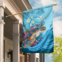 Personalized Hawaii Sea Turtle Garden Flag Hawaii Map Ocean Vibes