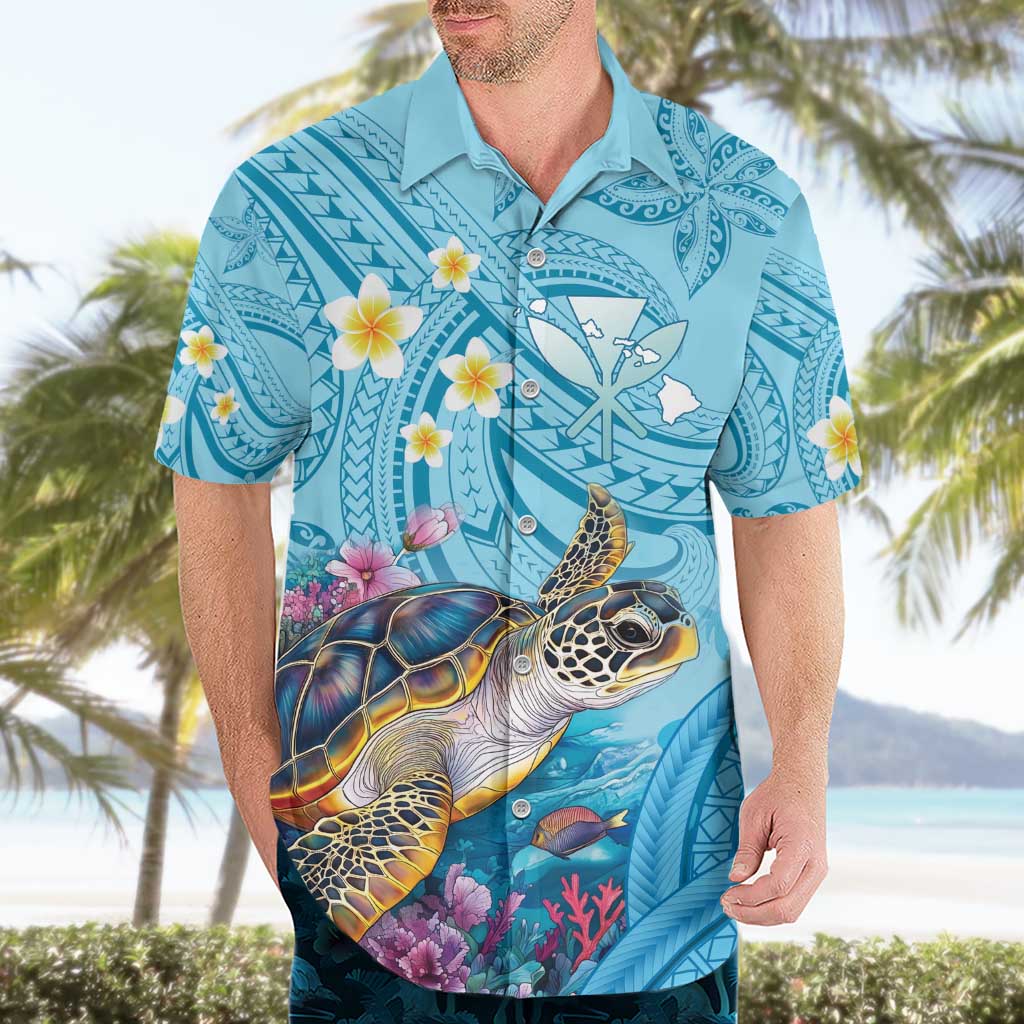 Personalized Hawaii Sea Turtle Hawaiian Shirt Hawaii Map Ocean Vibes