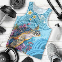 Personalized Hawaii Sea Turtle Men Tank Top Hawaii Map Ocean Vibes