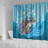 Personalized Hawaii Sea Turtle Shower Curtain Hawaii Map Ocean Vibes