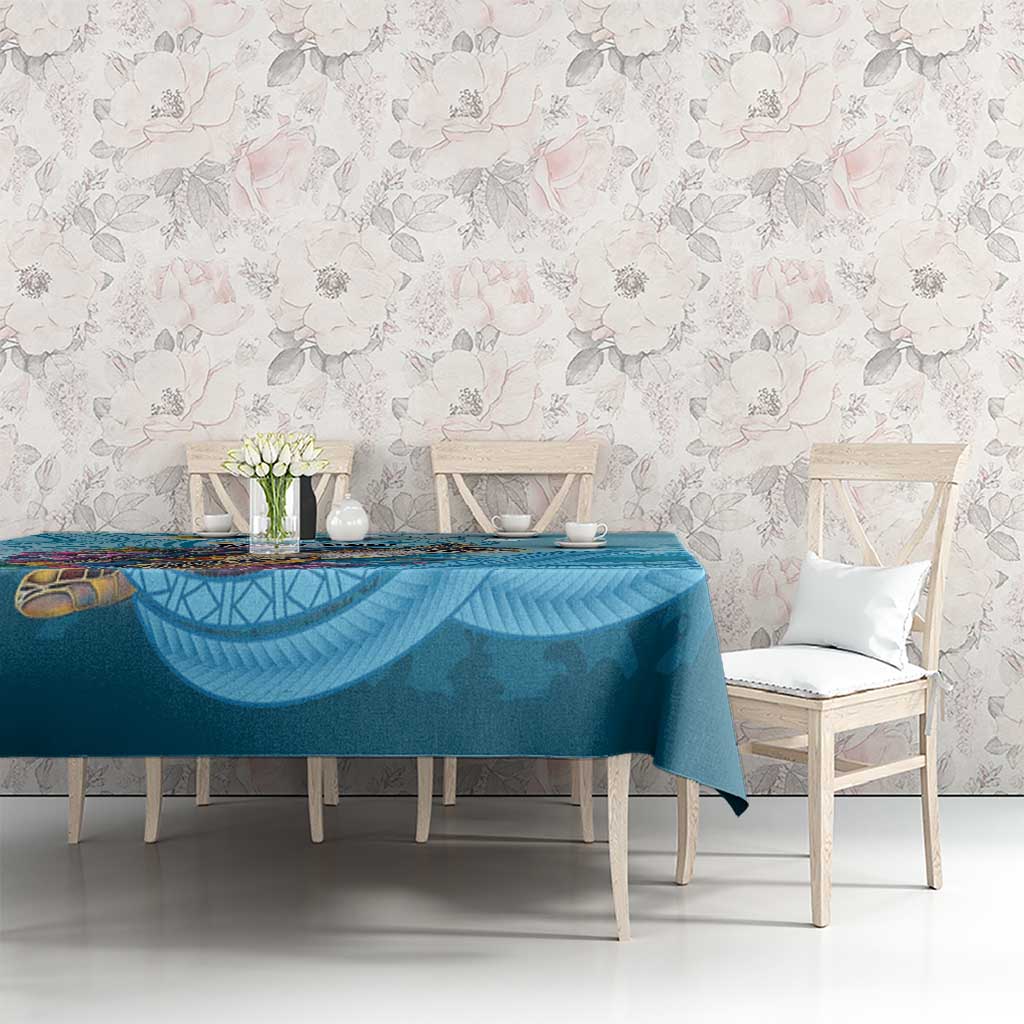 Personalized Hawaii Sea Turtle Tablecloth Hawaii Map Ocean Vibes