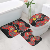 Papua New Guinea 50th Independence Bathroom Set PNG Batik Pattern - Polynesian Pride