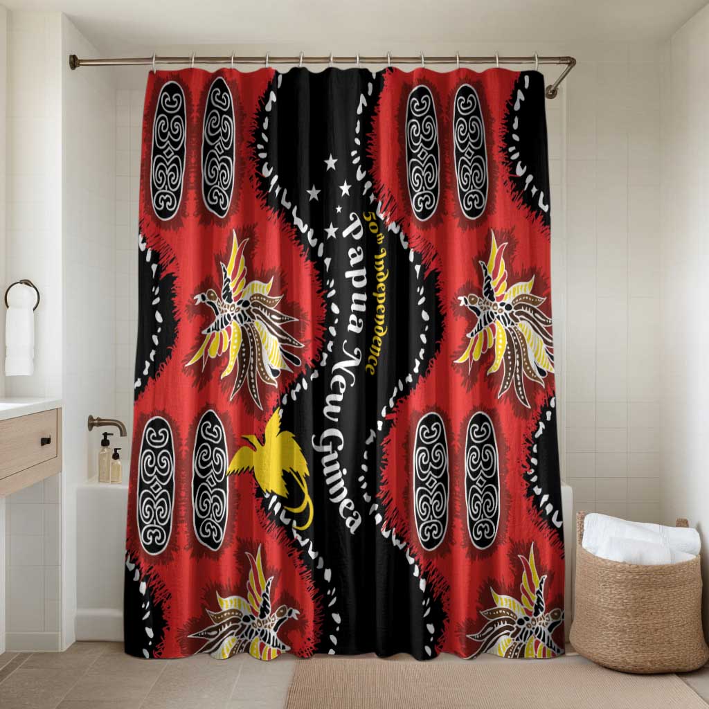 Papua New Guinea 50th Independence Bathroom Set PNG Batik Pattern - Polynesian Pride