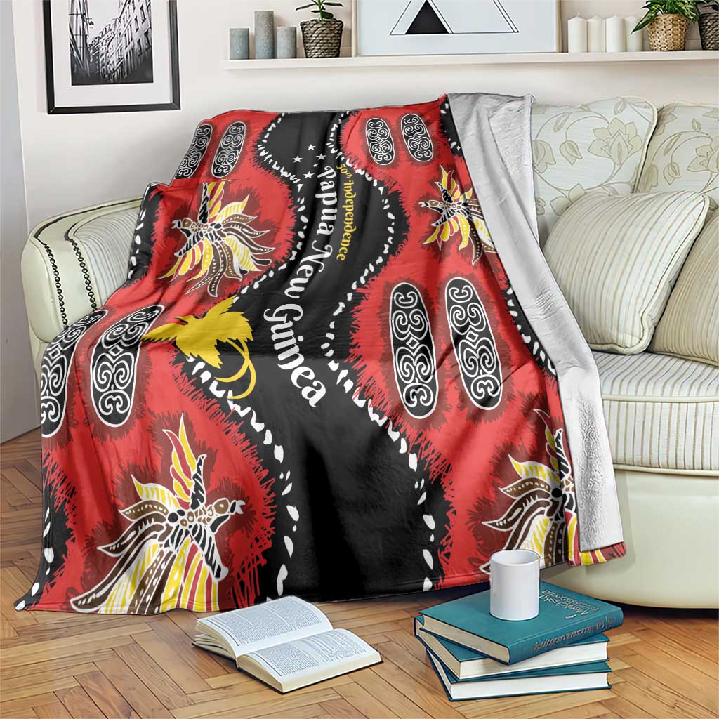 Papua New Guinea 50th Independence Blanket PNG Batik Pattern - Polynesian Pride