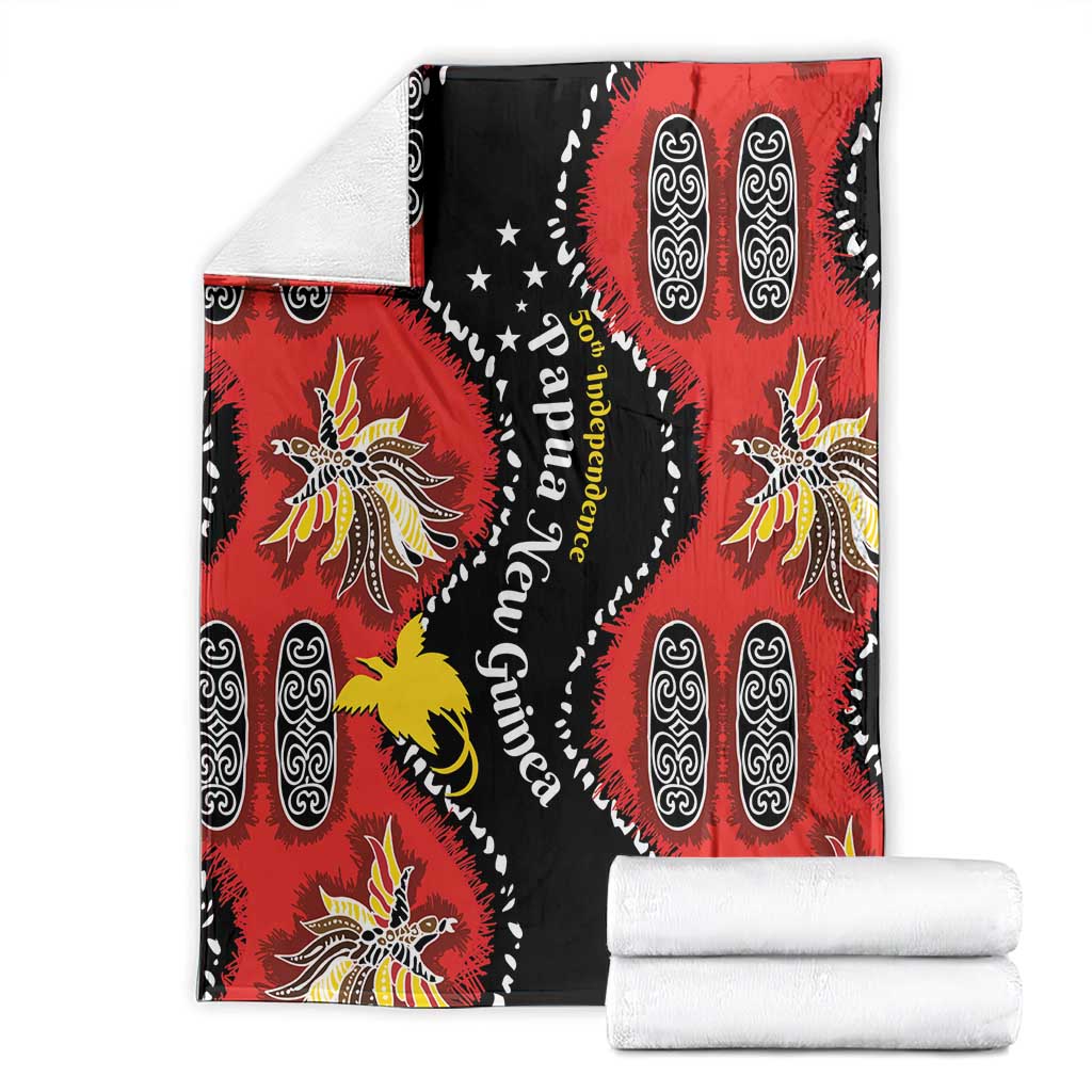Papua New Guinea 50th Independence Blanket PNG Batik Pattern - Polynesian Pride
