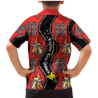 Papua New Guinea 50th Independence Family Matching Mermaid Dress and Hawaiian Shirt PNG Batik Pattern - Polynesian Pride