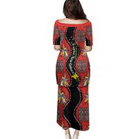 Papua New Guinea 50th Independence Family Matching Puletasi and Hawaiian Shirt PNG Batik Pattern - Polynesian Pride