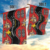 Papua New Guinea 50th Independence Garden Flag PNG Batik Pattern - Polynesian Pride