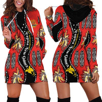Papua New Guinea 50th Independence Hoodie Dress PNG Batik Pattern - Polynesian Pride