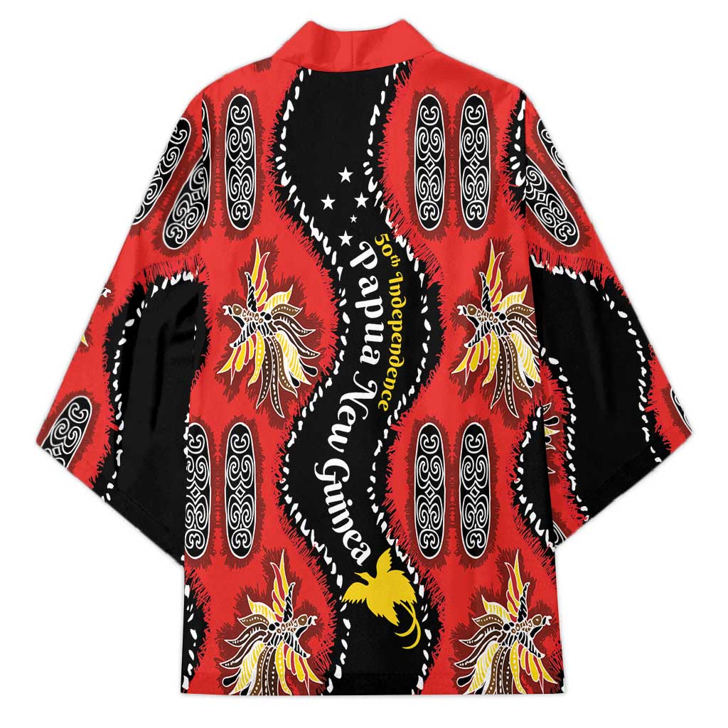Papua New Guinea 50th Independence Kimono PNG Batik Pattern LT01 - Polynesian Pride