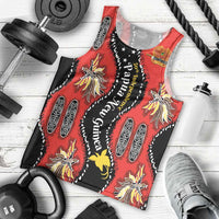 Papua New Guinea 50th Independence Men Tank Top PNG Batik Pattern - Polynesian Pride
