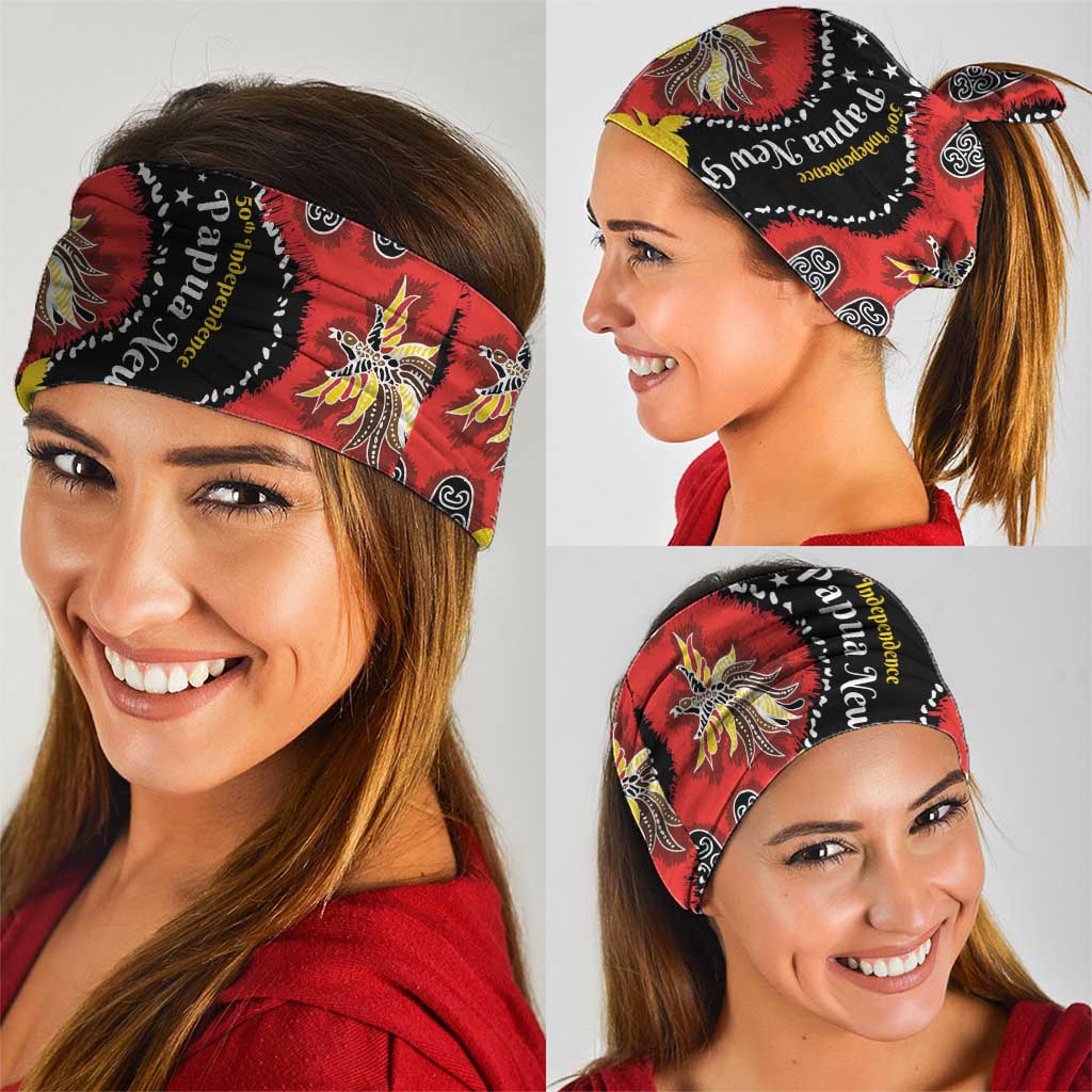 Papua New Guinea 50th Independence Neck Gaiter PNG Batik Pattern LT01 - Polynesian Pride