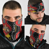 Papua New Guinea 50th Independence Neck Gaiter PNG Batik Pattern LT01 - Polynesian Pride