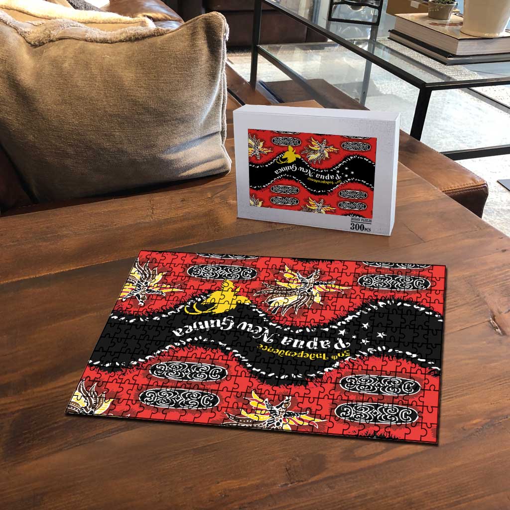 Papua New Guinea 50th Independence Puzzle PNG Batik Pattern - Polynesian Pride