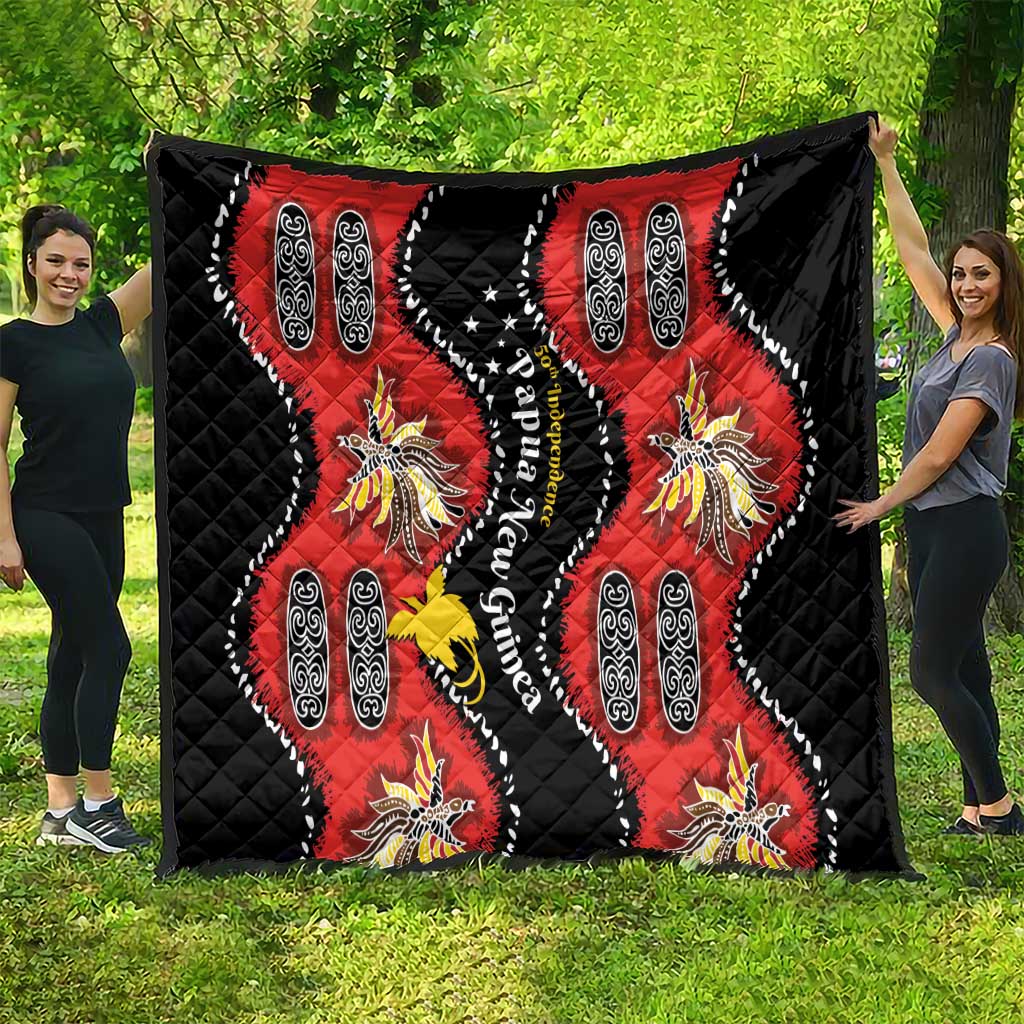 Papua New Guinea 50th Independence Quilt PNG Batik Pattern - Polynesian Pride