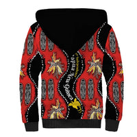 Papua New Guinea 50th Independence Sherpa Hoodie PNG Batik Pattern - Polynesian Pride