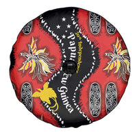Papua New Guinea 50th Independence Spare Tire Cover PNG Batik Pattern - Polynesian Pride