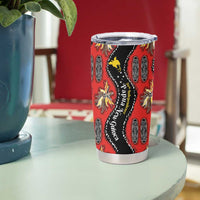 Papua New Guinea 50th Independence Tumbler Cup PNG Batik Pattern - Polynesian Pride