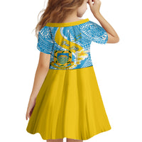 Personalised Tuvalu Independence Day Family Matching Puletasi Dress and Hawaiian Shirt Plumeria 45th Anniversary LT01 - Polynesian Pride