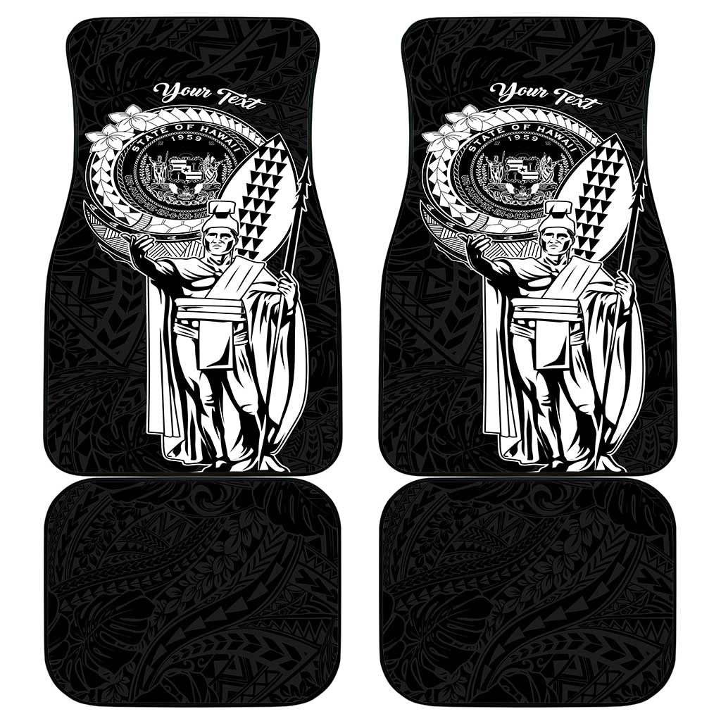 Personalized Hawaii King Kamehameha Car Mats Flag Polynesian Pattern LT01 - Polynesian Pride
