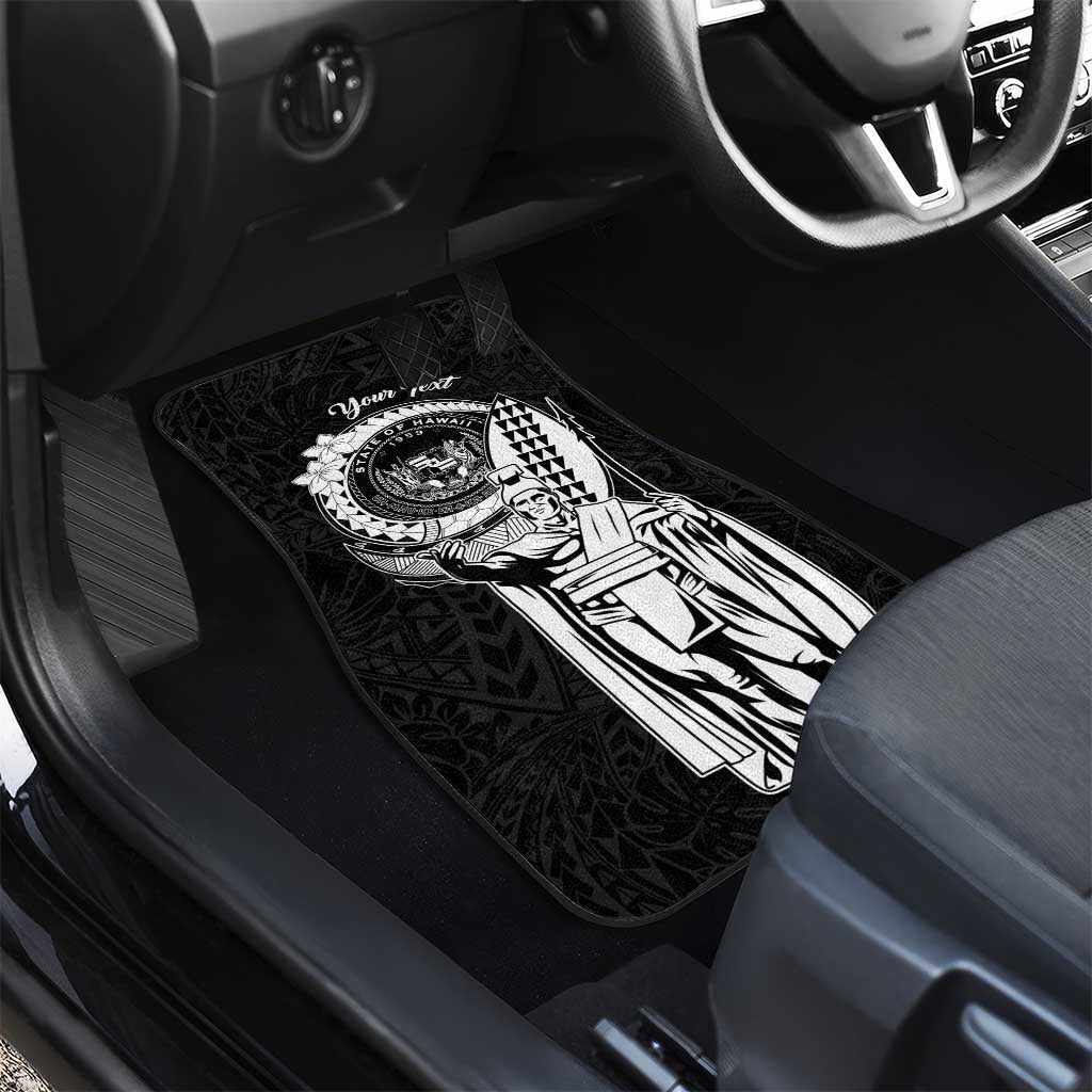 Personalized Hawaii King Kamehameha Car Mats Flag Polynesian Pattern LT01 - Polynesian Pride