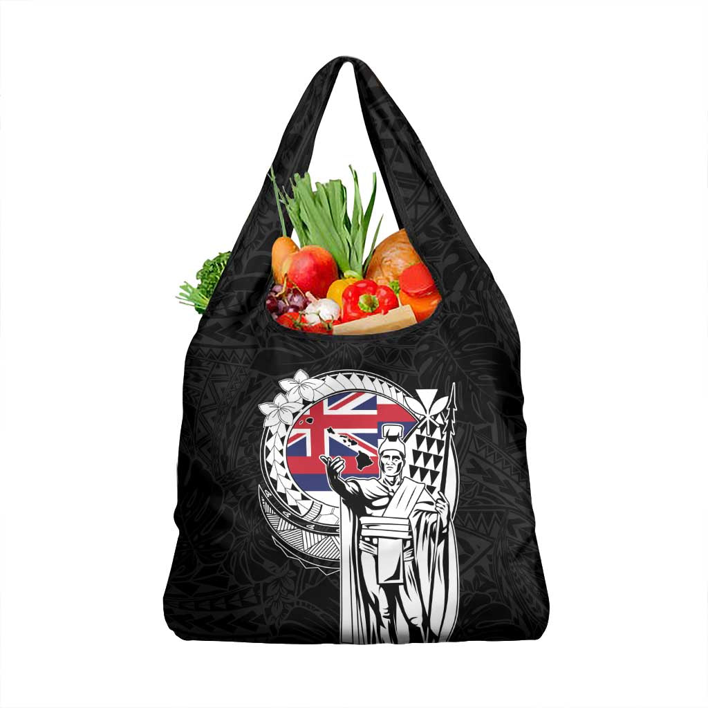 Hawaii King Kamehameha Grocery Bag Flag Polynesian Pattern