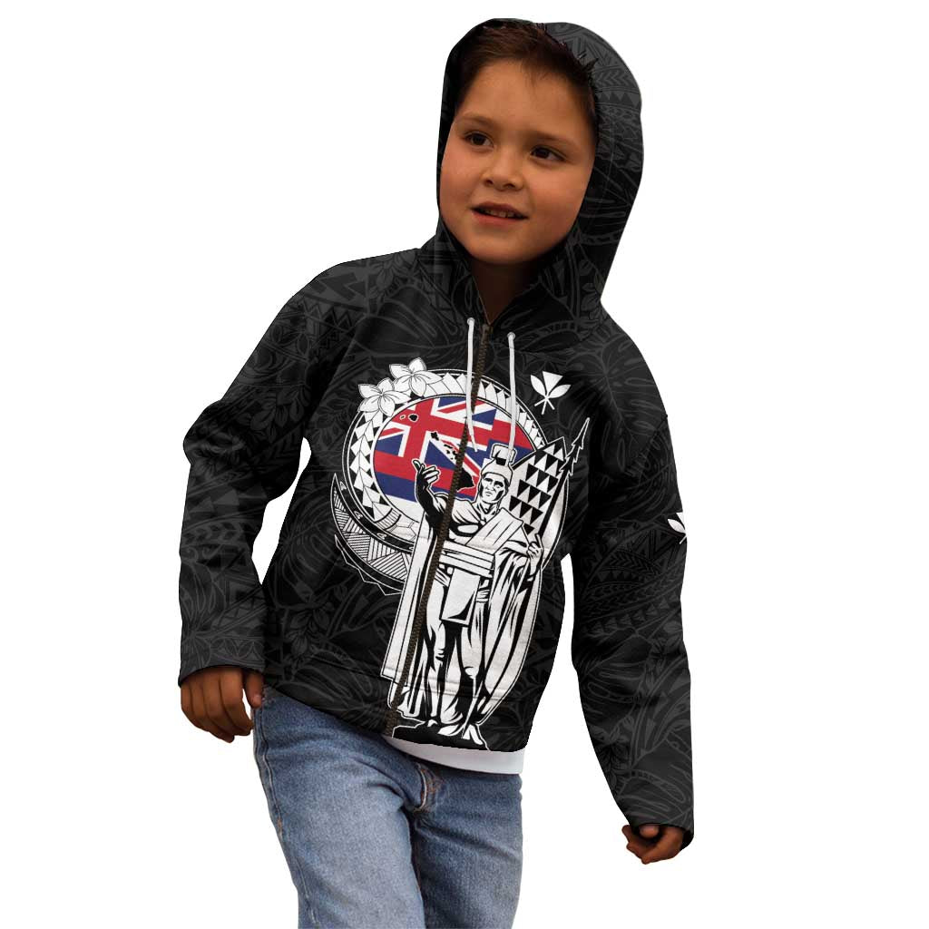 Personalized Hawaii King Kamehameha Kid Hoodie Flag Polynesian Pattern LT01 - Polynesian Pride