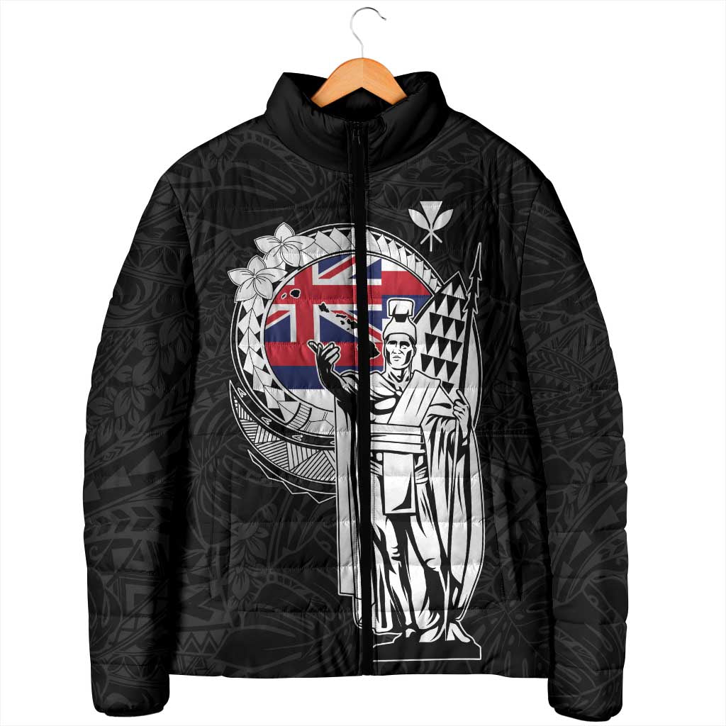 Personalized Hawaii King Kamehameha Padded Jacket Flag Polynesian Pattern LT01 - Polynesian Pride