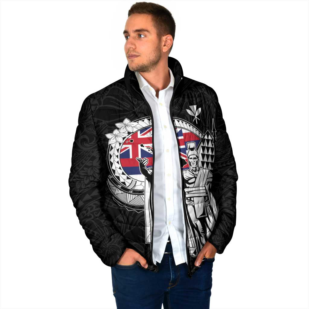 Personalized Hawaii King Kamehameha Padded Jacket Flag Polynesian Pattern LT01 - Polynesian Pride
