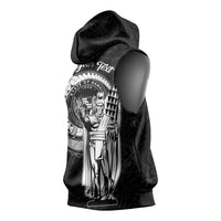 Personalized Hawaii King Kamehameha Sleeveless Hoodie Flag Polynesian Pattern