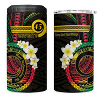 Vanuatu Independence Day 4 in 1 Can Cooler Tumbler Yumi 45th Hapi Indipendens Dei LT01