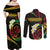 Vanuatu Independence Day Couples Matching Off Shoulder Maxi Dress and Long Sleeve Button Shirt Yumi 45th Hapi Indipendens Dei LT01