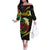 Vanuatu Independence Day Family Matching Off The Shoulder Long Sleeve Dress and Hawaiian Shirt Yumi 45th Hapi Indipendens Dei LT01