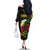 Vanuatu Independence Day Family Matching Off The Shoulder Long Sleeve Dress and Hawaiian Shirt Yumi 45th Hapi Indipendens Dei LT01
