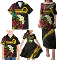 Vanuatu Independence Day Family Matching Puletasi and Hawaiian Shirt Yumi 45th Hapi Indipendens Dei LT01