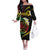 Vanuatu Independence Day Off The Shoulder Long Sleeve Dress Yumi 45th Hapi Indipendens Dei LT01