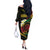 Vanuatu Independence Day Off The Shoulder Long Sleeve Dress Yumi 45th Hapi Indipendens Dei LT01