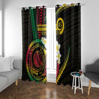 Vanuatu Independence Day Window Curtain Yumi 45th Hapi Indipendens Dei LT01