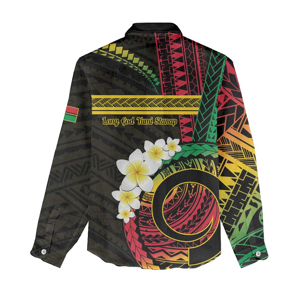 Vanuatu Independence Day Women Casual Shirt Yumi 45th Hapi Indipendens Dei LT01