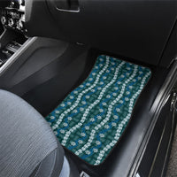 Pikake Maile Tiare Lei Car Mats Polu Lauhala Pattern