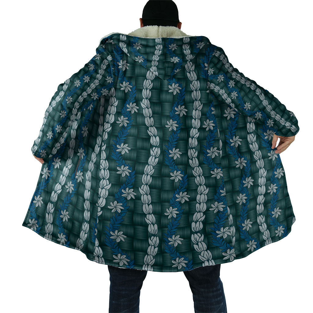 Pikake Maile Tiare Lei Cloak Polu Lauhala Pattern
