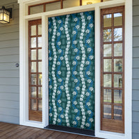 Pikake Maile Tiare Lei Door Cover Polu Lauhala Pattern