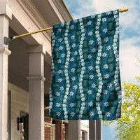 Pikake Maile Tiare Lei Garden Flag Polu Lauhala Pattern