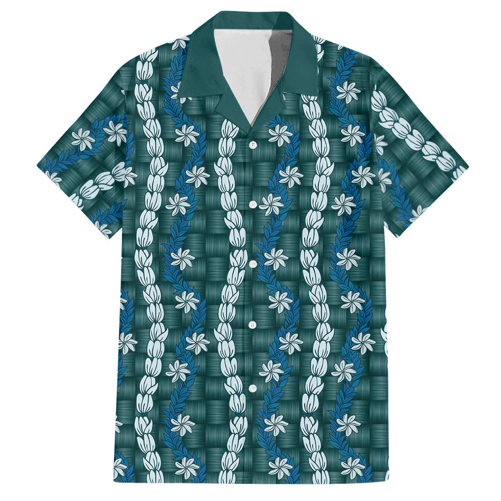 Pikake Maile Tiare Lei Hawaiian Shirt Polu Lauhala Pattern