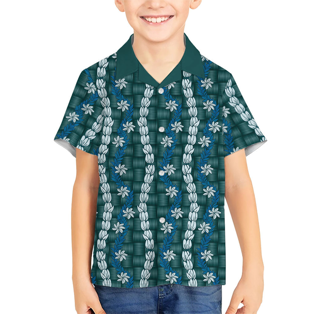 Pikake Maile Tiare Lei Hawaiian Shirt Polu Lauhala Pattern