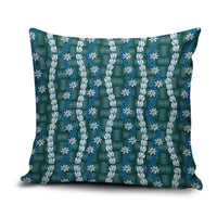 Pikake Maile Tiare Lei Pillow Cover Polu Lauhala Pattern