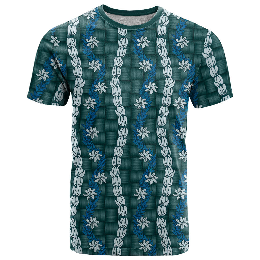 Pikake Maile Tiare Lei T Shirt Polu Lauhala Pattern