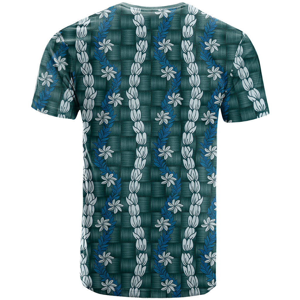 Pikake Maile Tiare Lei T Shirt Polu Lauhala Pattern