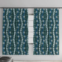 Pikake Maile Tiare Lei Window Curtain Polu Lauhala Pattern