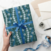 Pikake Maile Tiare Lei Wrapping Paper Polu Lauhala Pattern